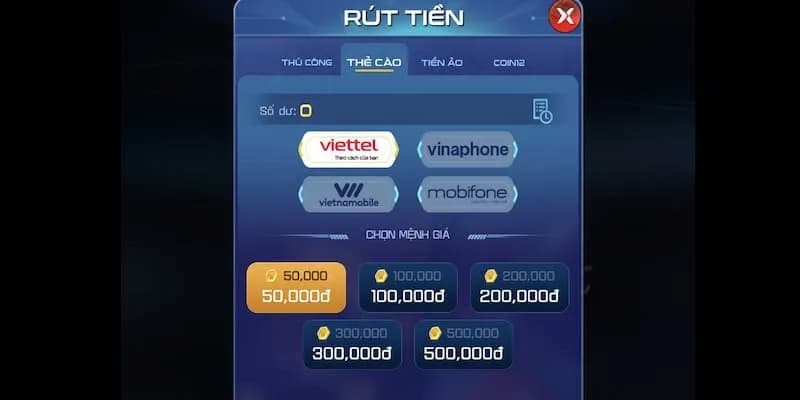 Nạp tiền rút tiền 3 rút thưởng SClub 88